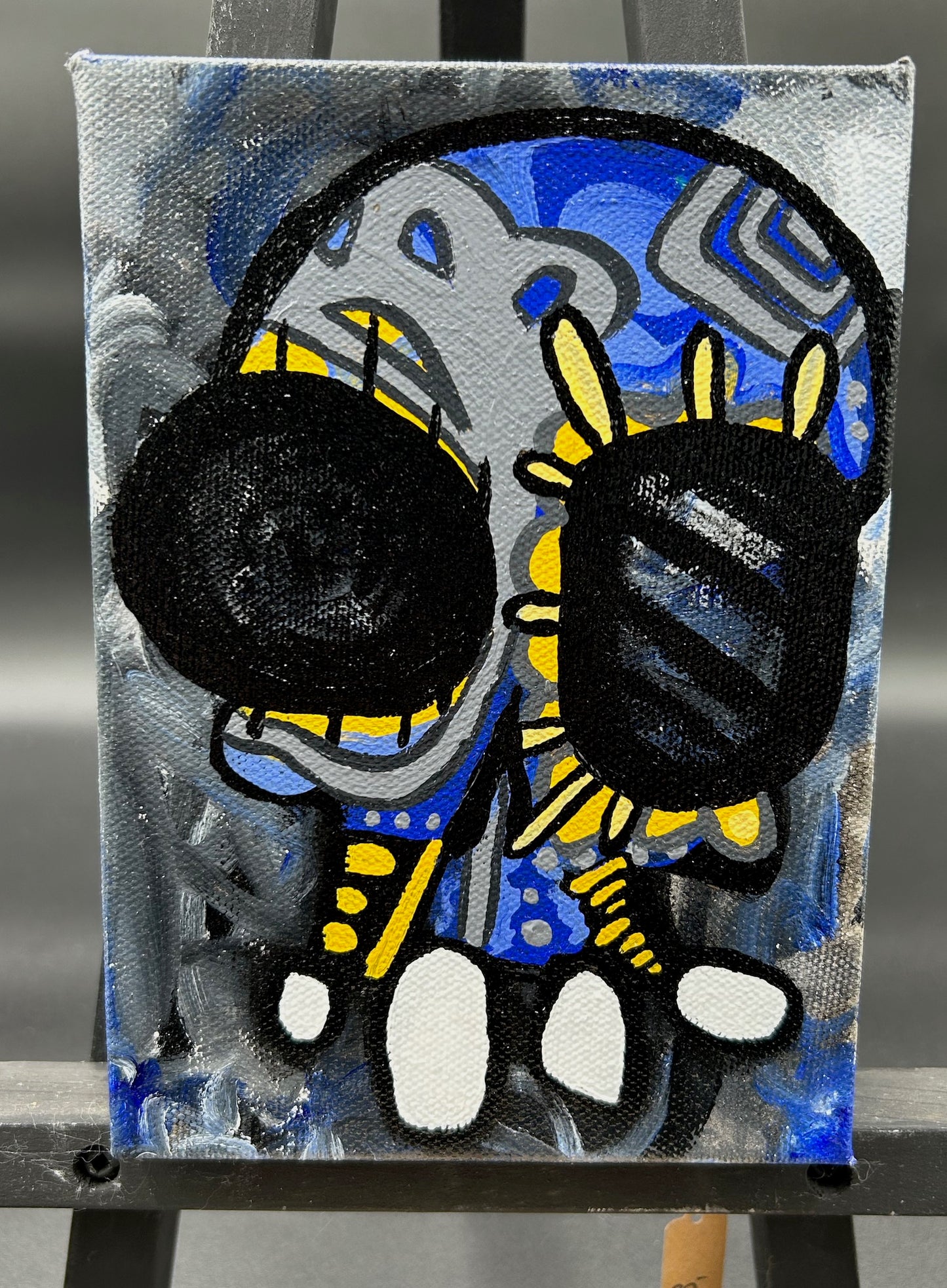 SKULL ON CANVAS