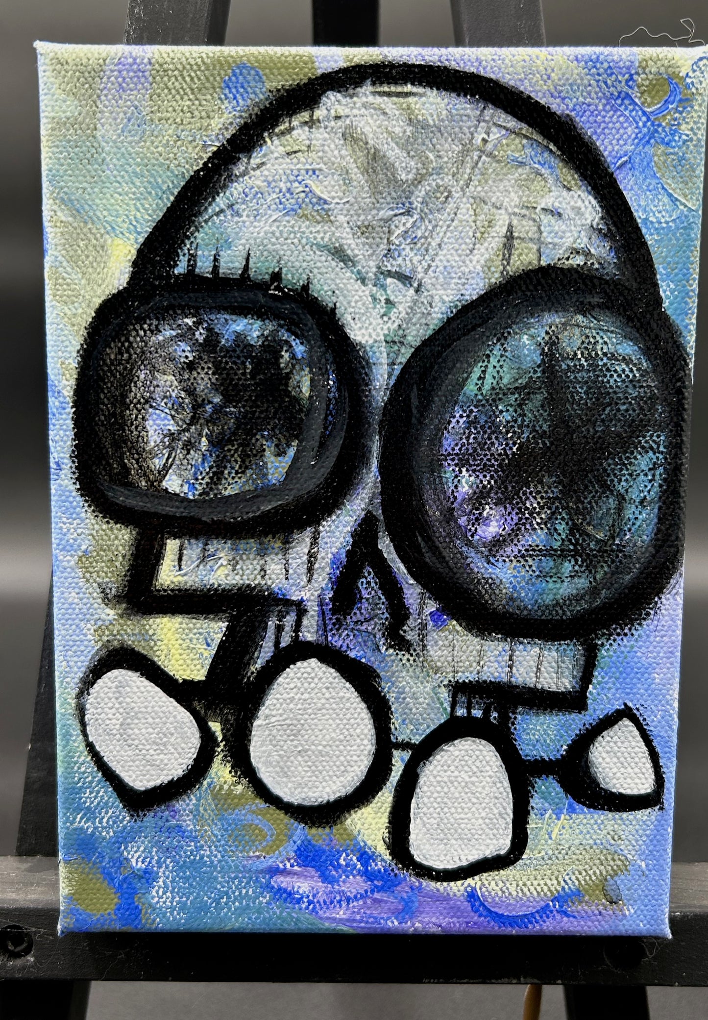 SKULL ON CANVAS