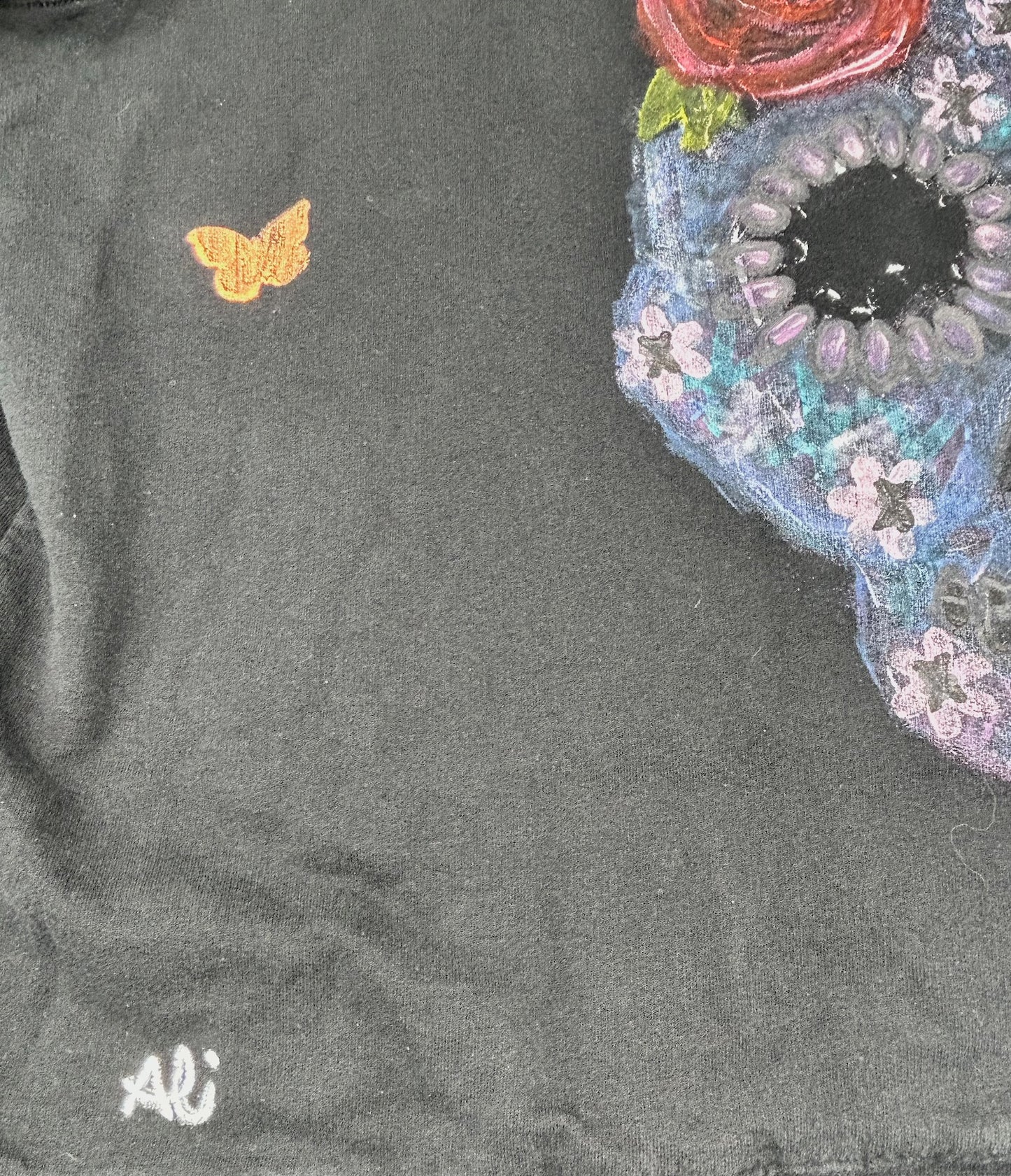 UPCYCLED SKULL HOODIE - SIZE XXL