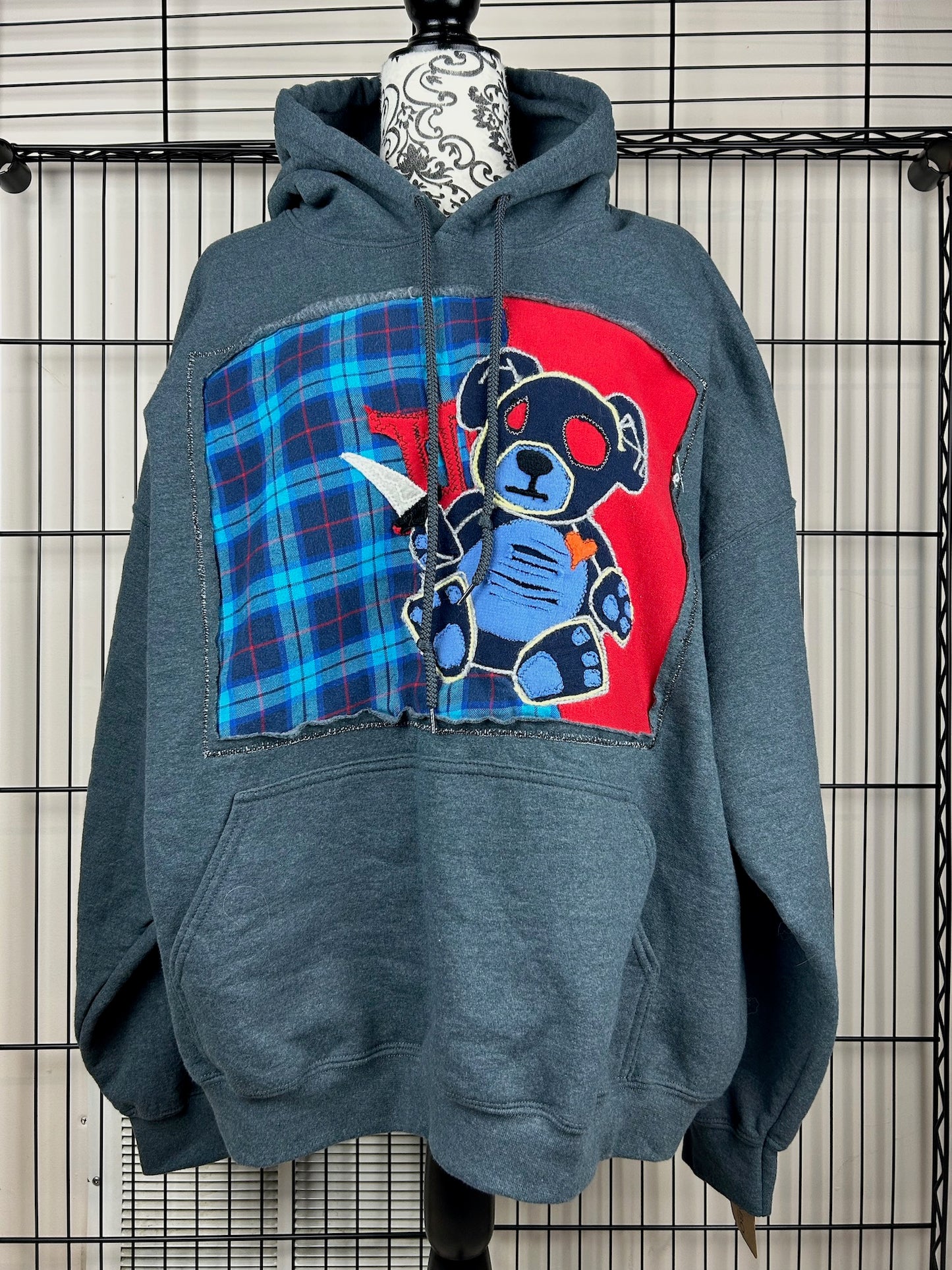 UPCYCLED KILLBEAR HOODIE - SIZE 2XL