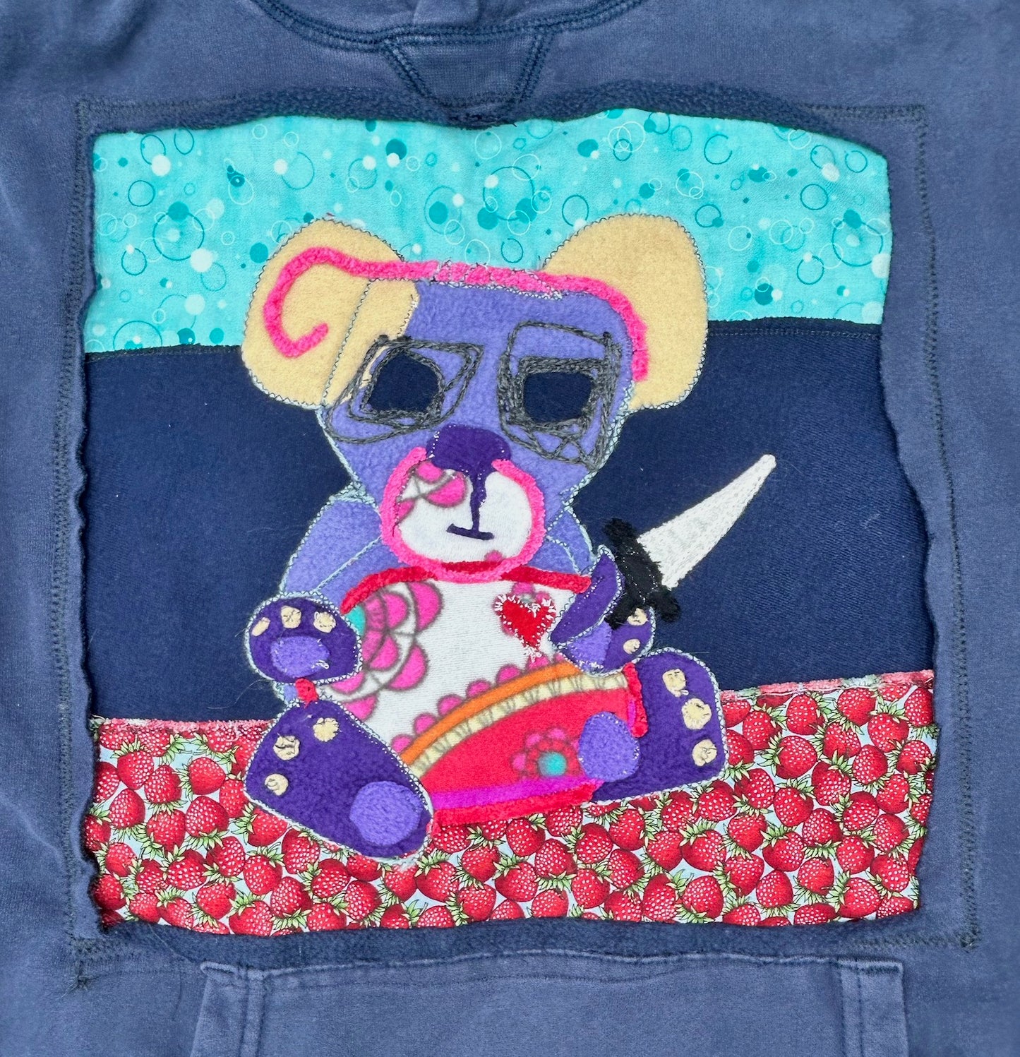 UPCYCLED KILLBEAR HOODIE - SIZE L