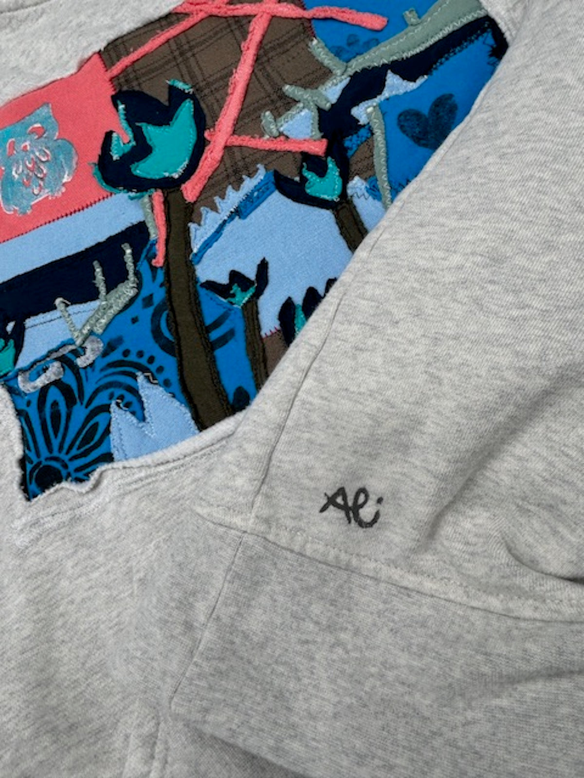 UPCYCLED HOODIE VEST - SIZE M