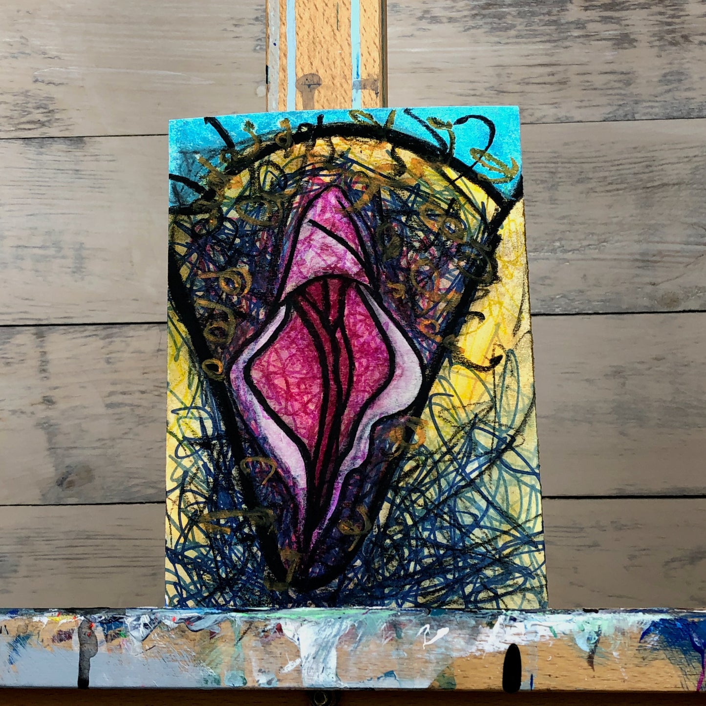 MARIE - VULVA on PAPER 5X7"