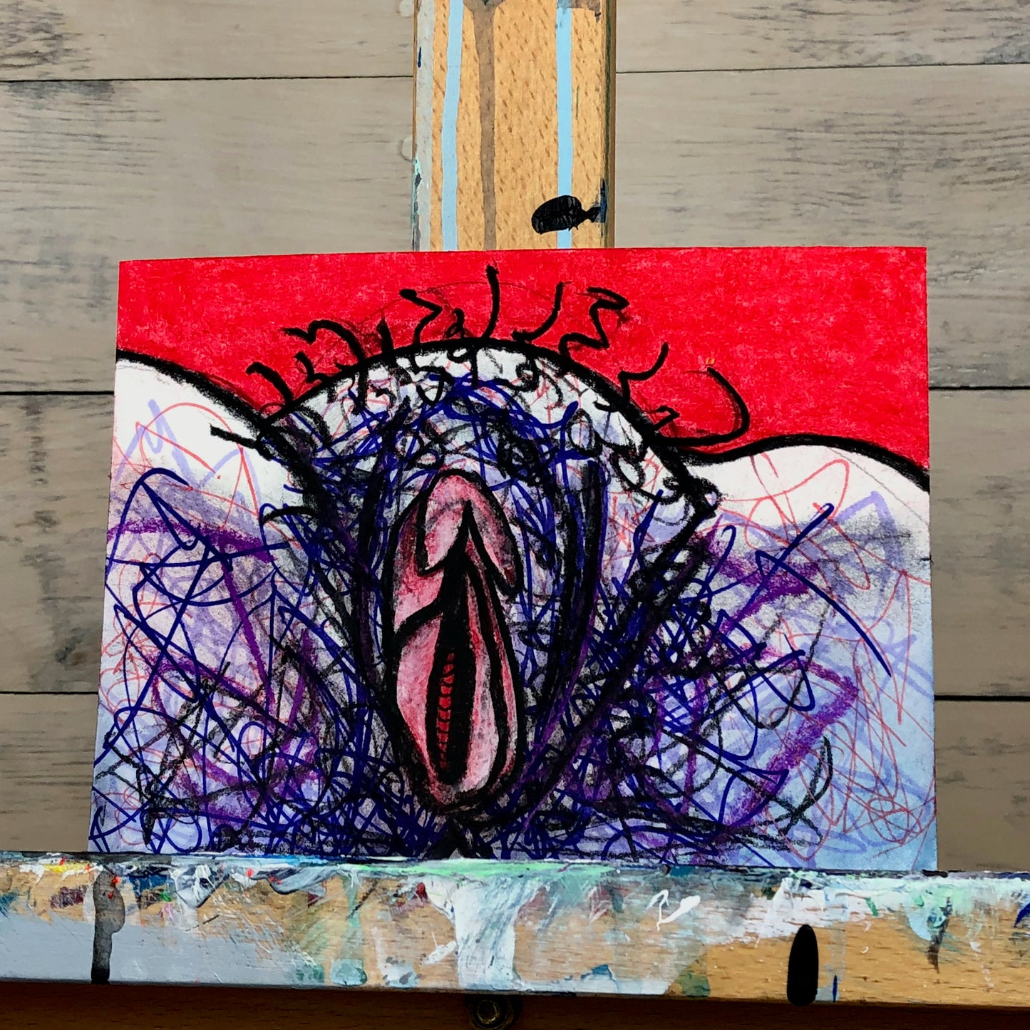 MILDRED - VULVA on PAPER 7X5"