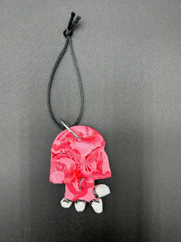 CLAY SKULL ORNAMENT