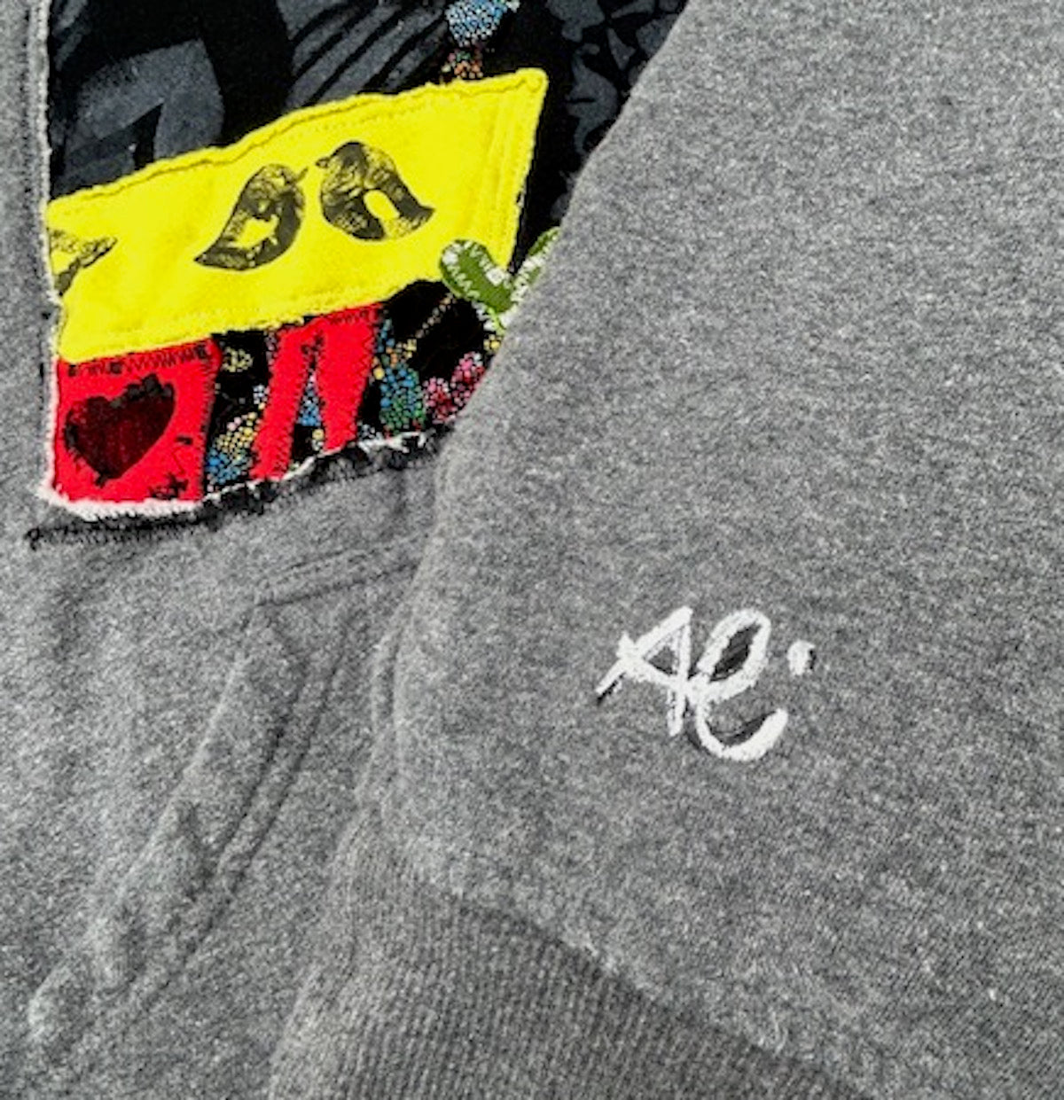 UPCYCLED HOODIE VEST - SIZE S