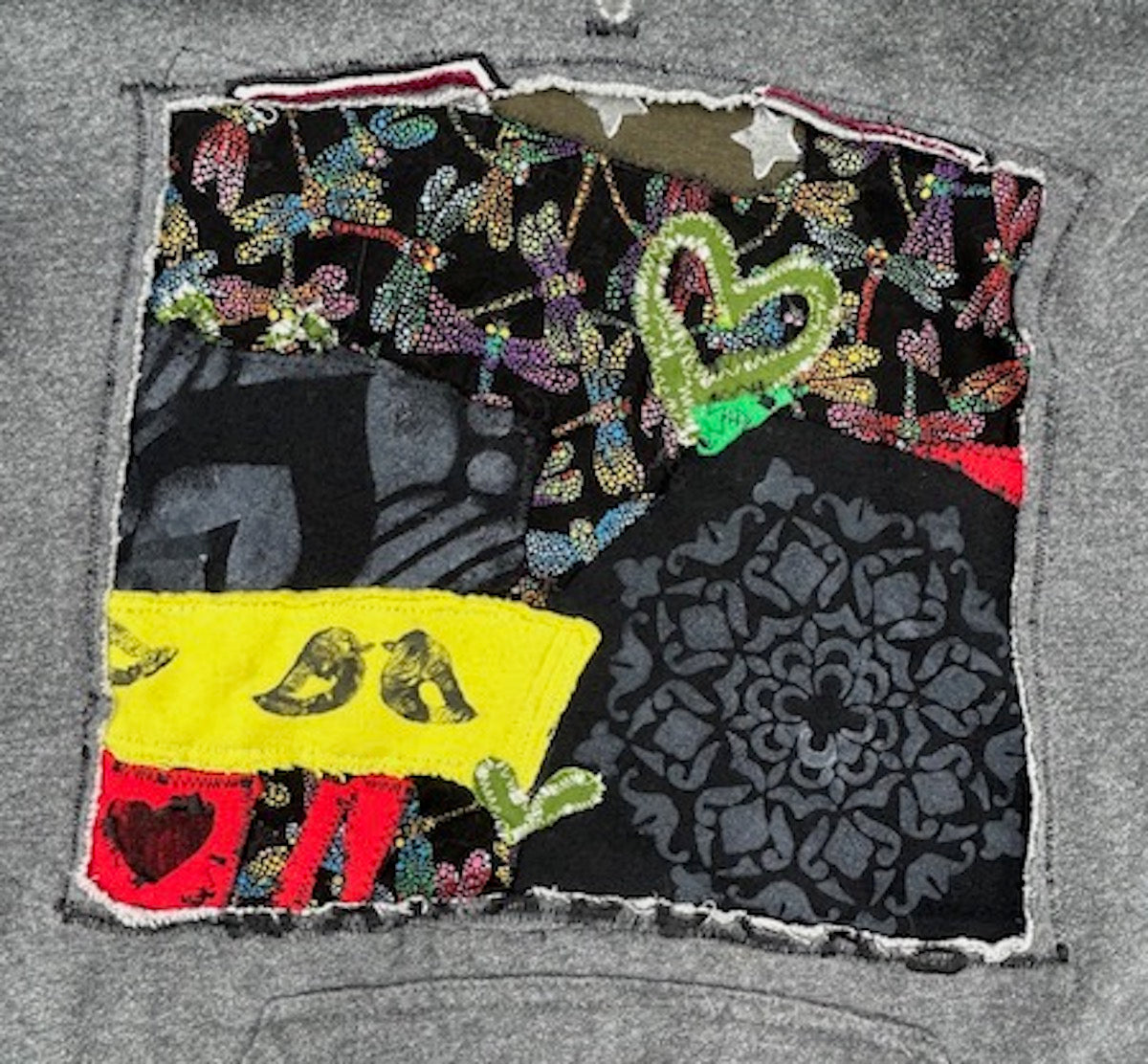 UPCYCLED HOODIE VEST - SIZE S