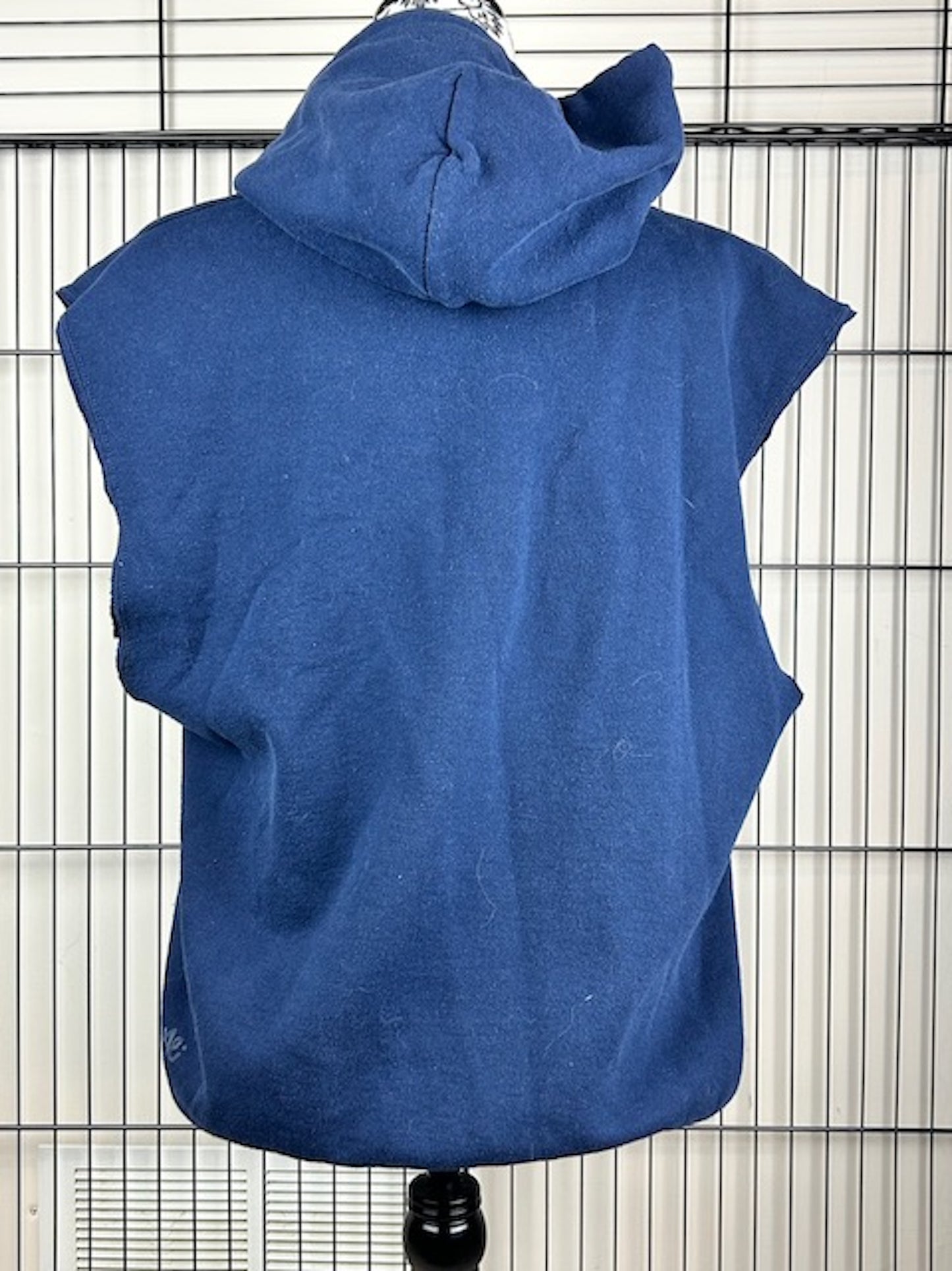 UPCYCLED SKULL HOODIE VEST - SIZE L